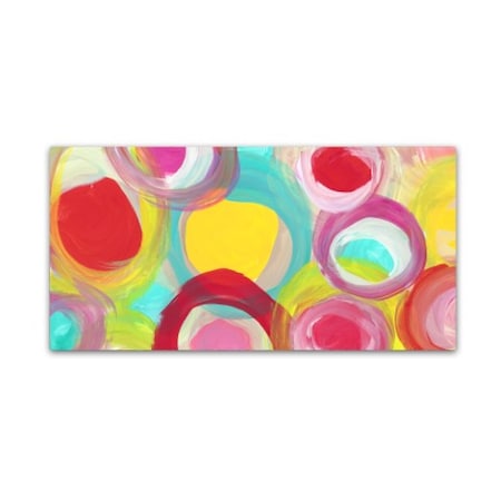 Amy Vangsgard 'Colorful Sun Circles Panoramic 2' Canvas Art,10x19